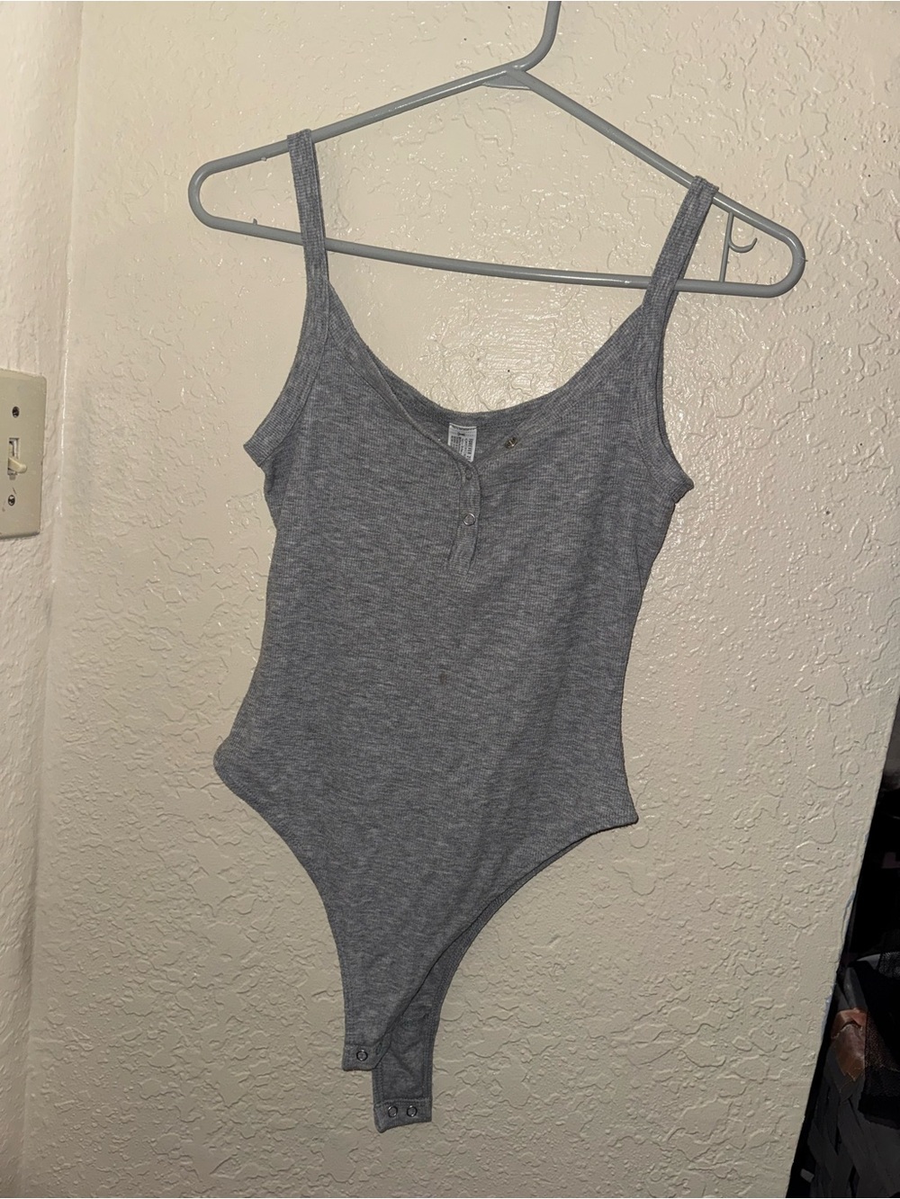 Forever 21 Grey Ribbed Girls' Bodysuit